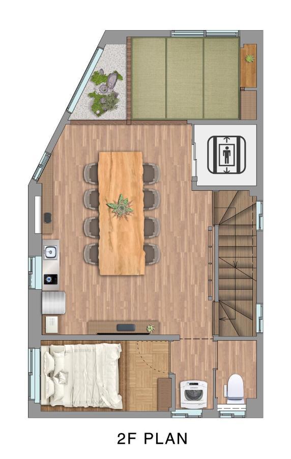 古今 天下茶屋 With A Private Parking Lot And A Half Open-Air Bath And Direct To Kix Vila Osaca Exterior foto